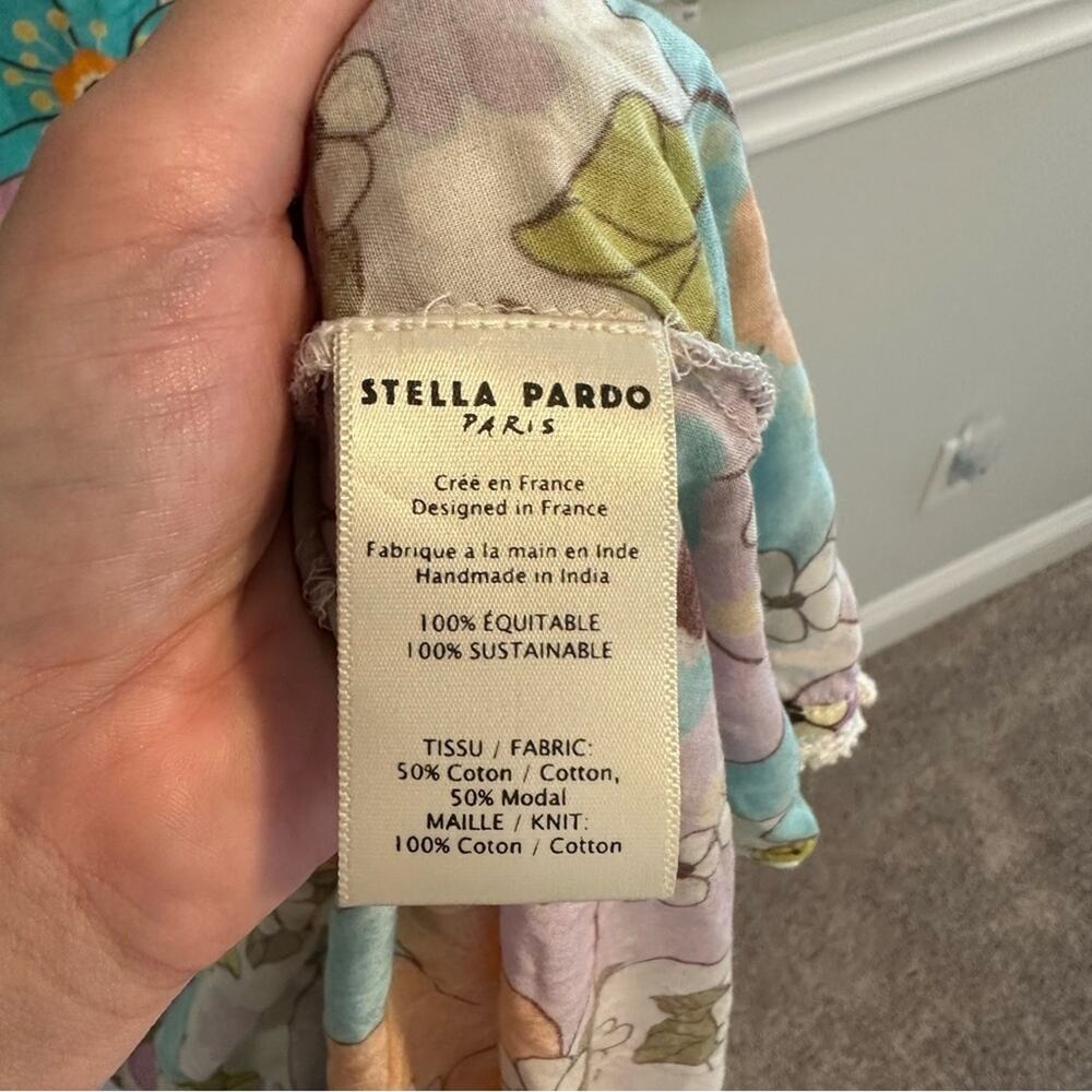 Tuckernuck Stella Pardo Paris Retro Floral Orange Maxi Dress XS - Picture 9 of 14
